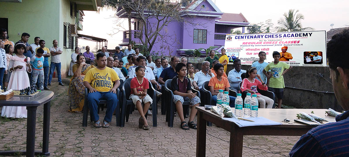 Audience during inauguration of the Centenary Chess Academy.