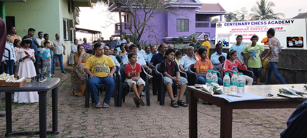 Audience during inauguration of the Centenary Chess Academy.