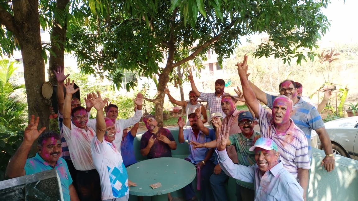 Holi 2022 celebrations in Vidyanagar.